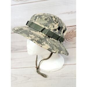 US Military Cap Size 7 1/4 ACU Digital Camo Boonie Hot Weather Jungle Hat Army